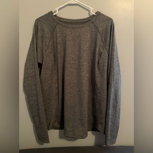Marble Grey Athletic Long Sleeve Shirt